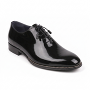 Black Patent Leather Oxford Shoes for Men