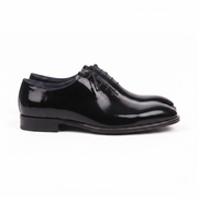 Black Patent Leather Oxford Shoes for Men