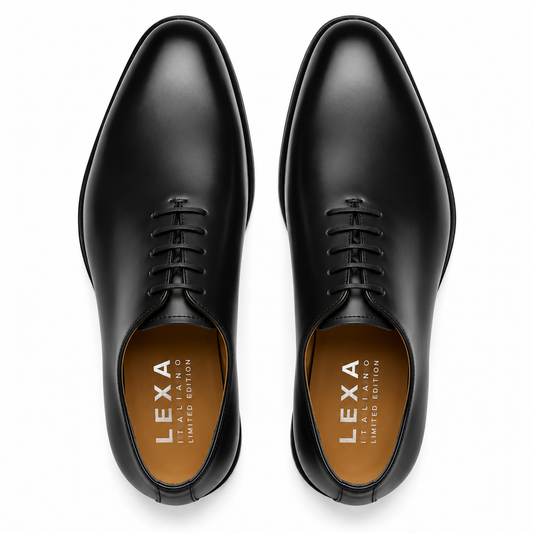 Black Wholecut Oxford Shoes for Men – Formal Leather