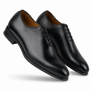 Black Wholecut Oxford – Minimal Premium Leather