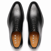 Black Wholecut Oxford – Minimal Premium Leather