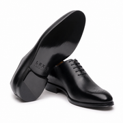 Black Wholecut Oxford – Minimal Premium Leather