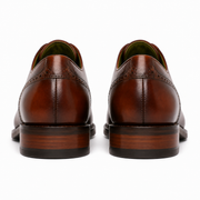 Brown Apron Toe Wholecut Oxford Shoes