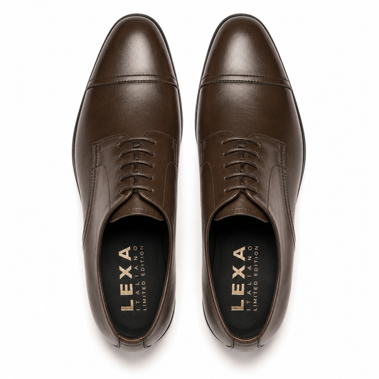 Brown Boxcalf Derby Shoes for Men – Rain-EE Last
