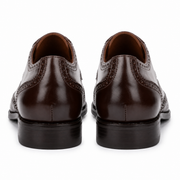 Brown Leather Brogue Oxford Shoes for Men
