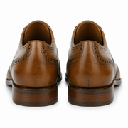 Brown Leather Cedara Brogue Wingtip Oxfords - Formal Shoes
