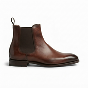 Brown Leather Chelsea Boots for Men
