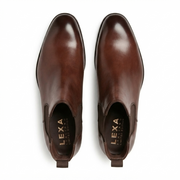 Brown Leather Chelsea Boots for Men