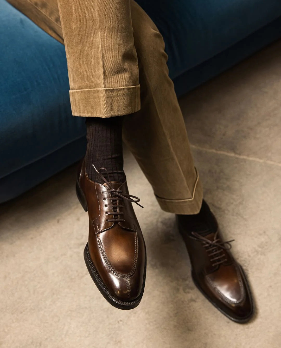 Brown Leather Teruel Derby Shoes-AW24