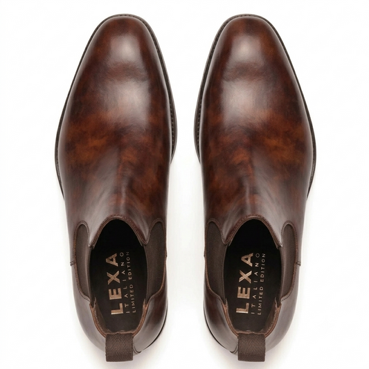 Brown Museum Chelsea Boots for Men