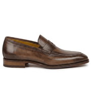 Brown Premium Leather Penny Loafers for Men