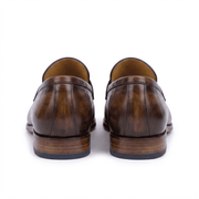 Brown Premium Leather Penny Loafers for Men