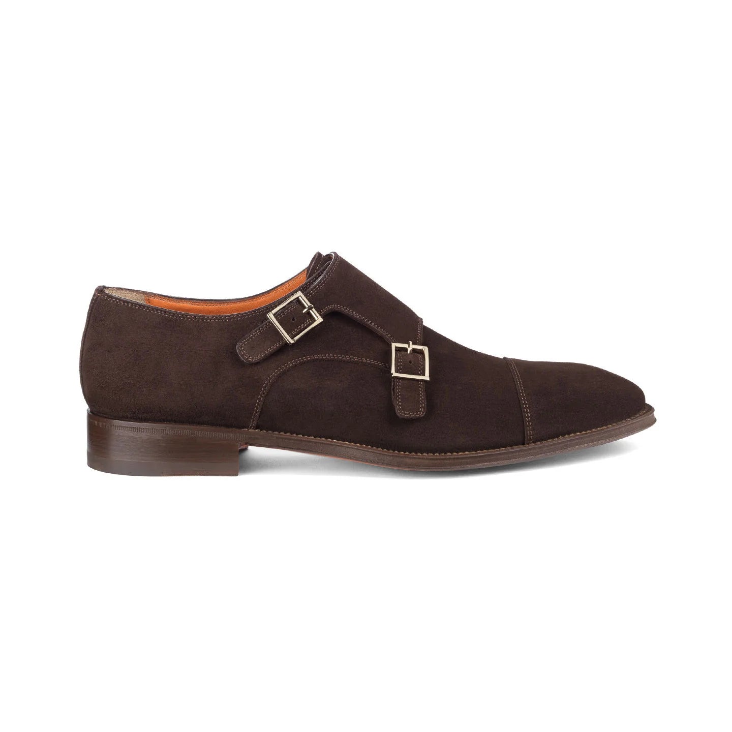 Brown Suede Castle Monk Straps