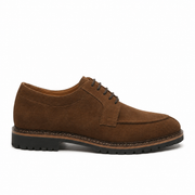 Brown Suede Derby Shoes for Men