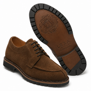 Brown Suede Derby Shoes for Men