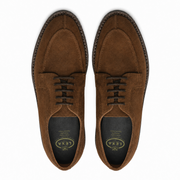Brown Suede Derby Shoes for Men