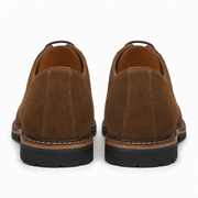 Brown Suede Derby Shoes for Men