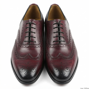 Burgundy Brogue Oxford Shoes for Men – Premium Wingtip