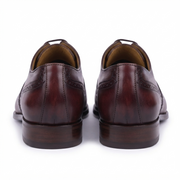 Burgundy Brogue Oxford Shoes for Men – Premium Wingtip