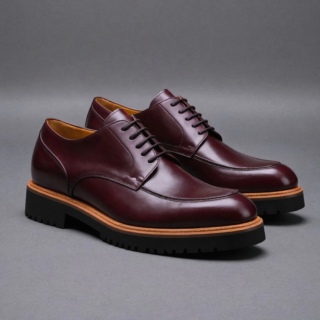 Leather Orion Chunky Derby Shoes