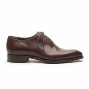 Burgundy Leather Oxford Shoes for Men