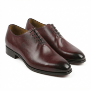 Burgundy Wholecut Oxford Shoes for Men – Premium Leather
