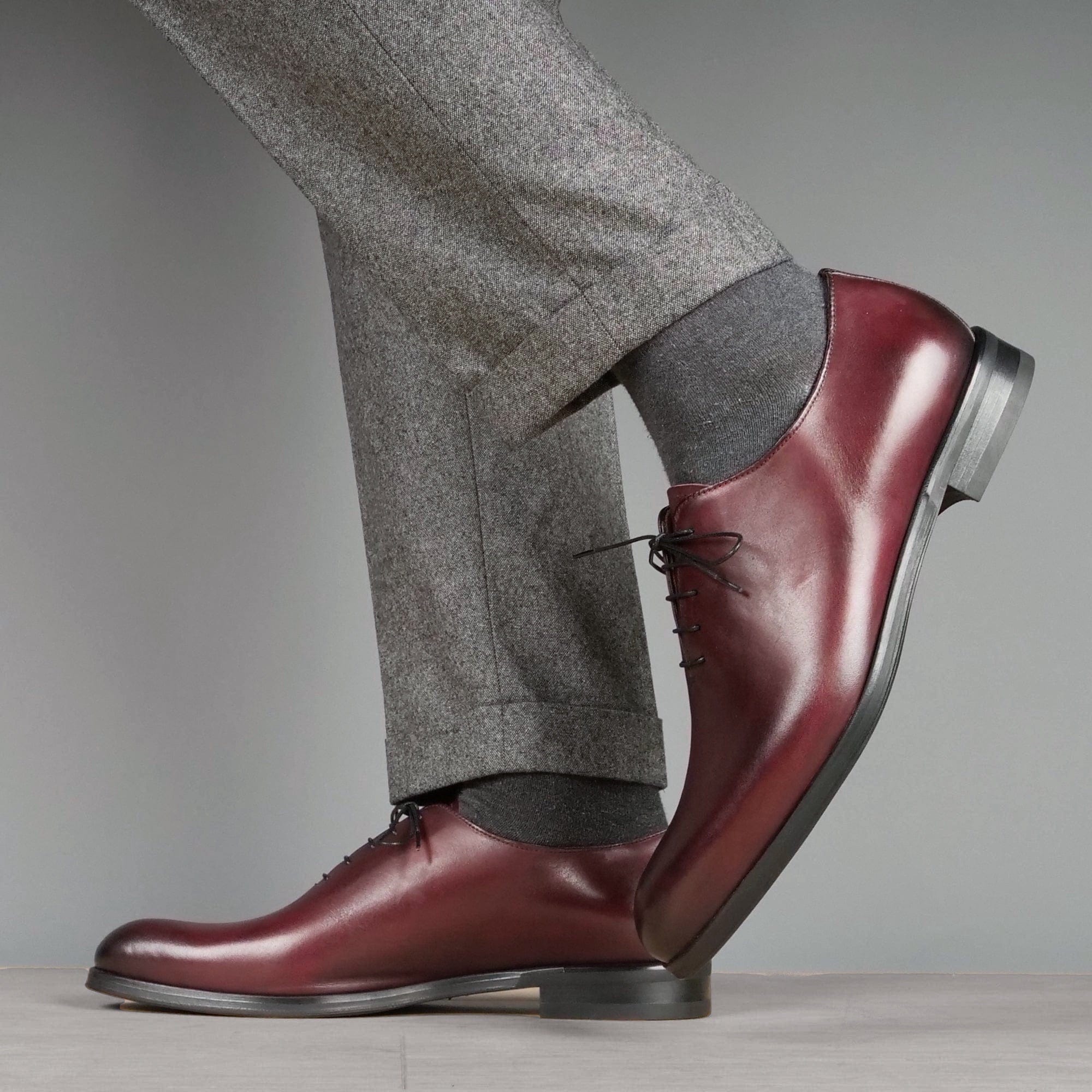 Camden Oxblood Wholecut Oxford styled for office and formal occasions