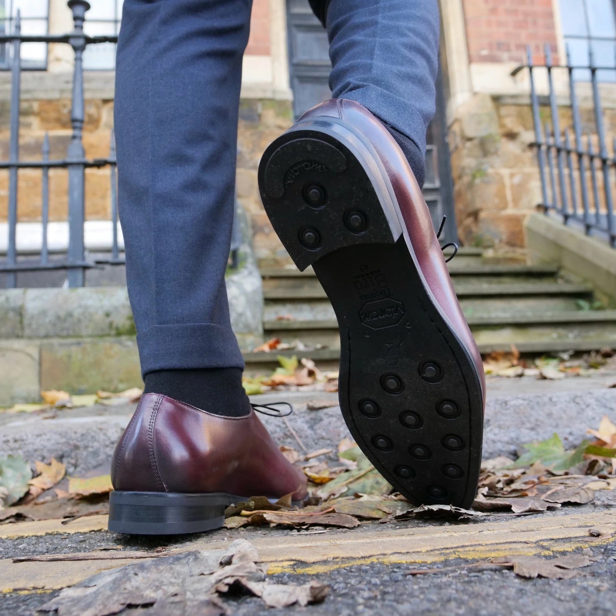 Camden Oxblood Wholecut Oxford styled for office and formal occasions