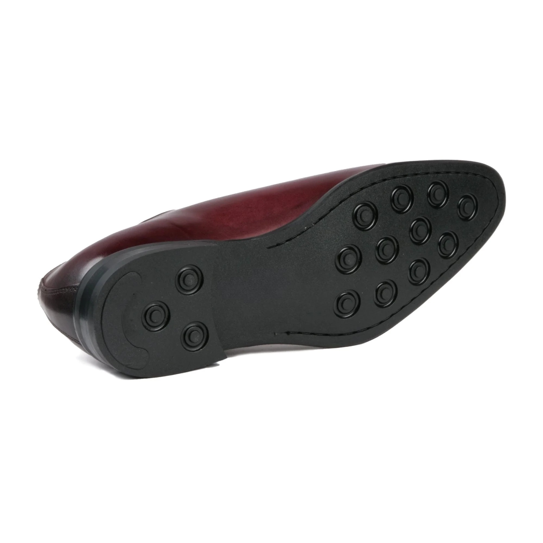 Camden Wholecut Oxford oxblood leather – heel and sole detail