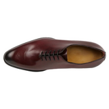 Camden men’s oxblood Wholecut Oxford – top angle view