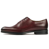 Men’s Camden Wholecut Oxford in oxblood leather – side profile