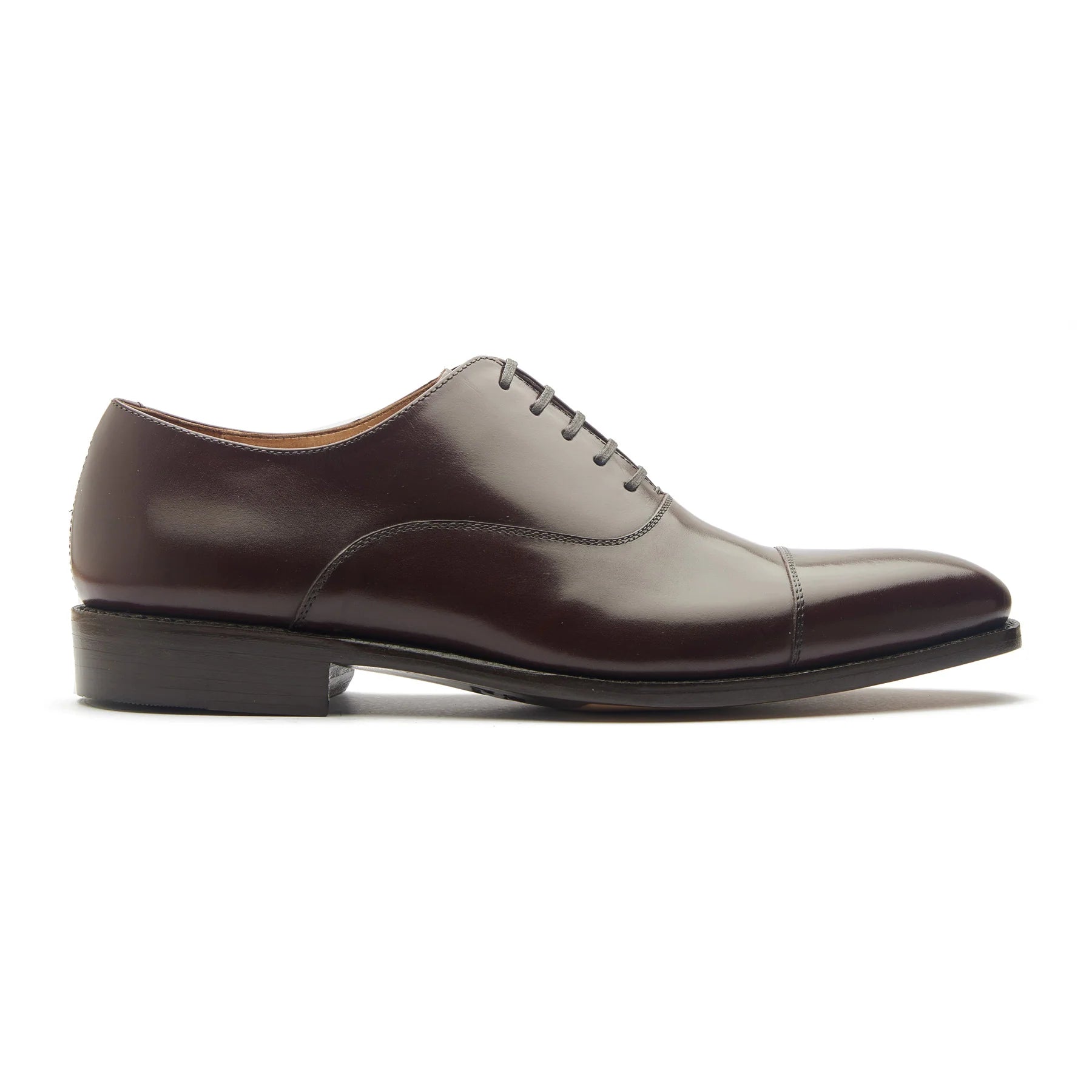 Cap-toe Oxford - Rosewood Brown Aniline Calf