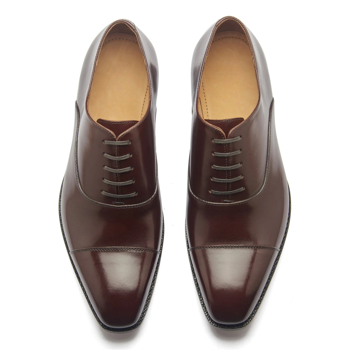 Cap-toe Oxford - Rosewood Brown Aniline Calf