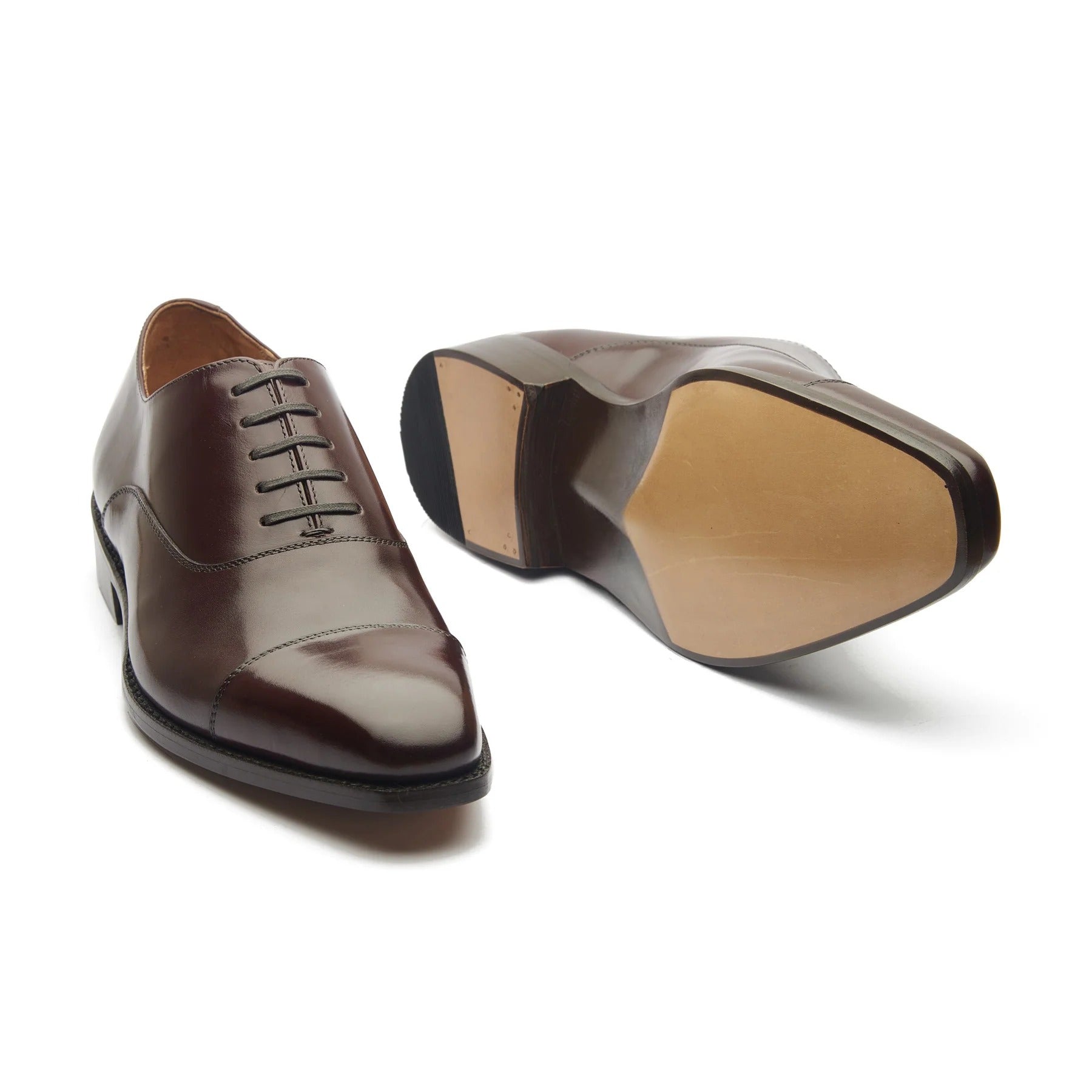 Cap-toe Oxford - Rosewood Brown Aniline Calf