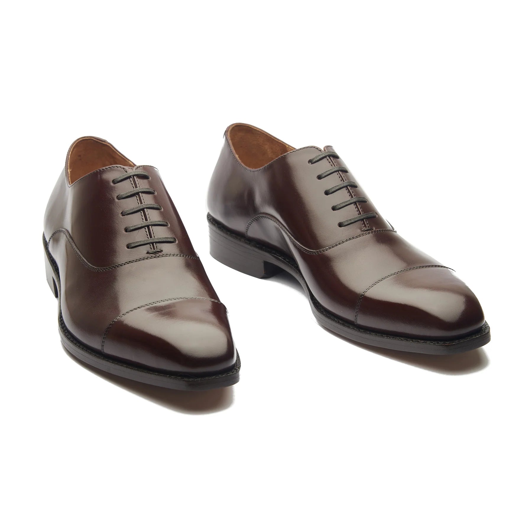 Cap-toe Oxford - Rosewood Brown Aniline Calf