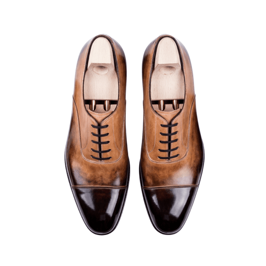 Classic Handmade Shiny Leather Oxford Shoes