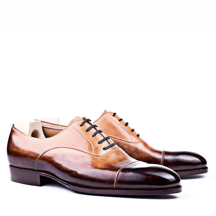 Classic Handmade Shiny Leather Oxford Shoes