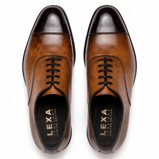 Classic Handmade Shiny Leather Oxford Shoes