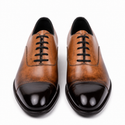 Classic Handmade Shiny Leather Oxford Shoes