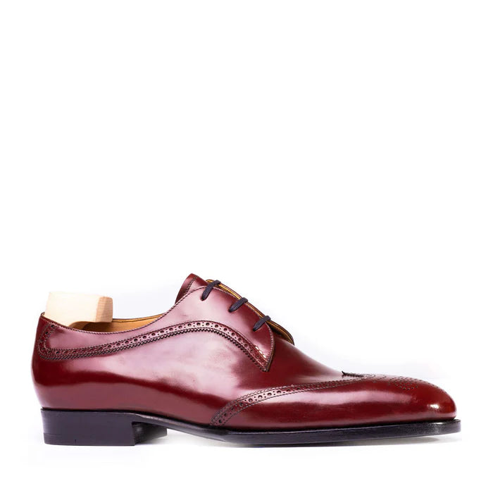 Classic Polished Shiny Leather Derby Shoes