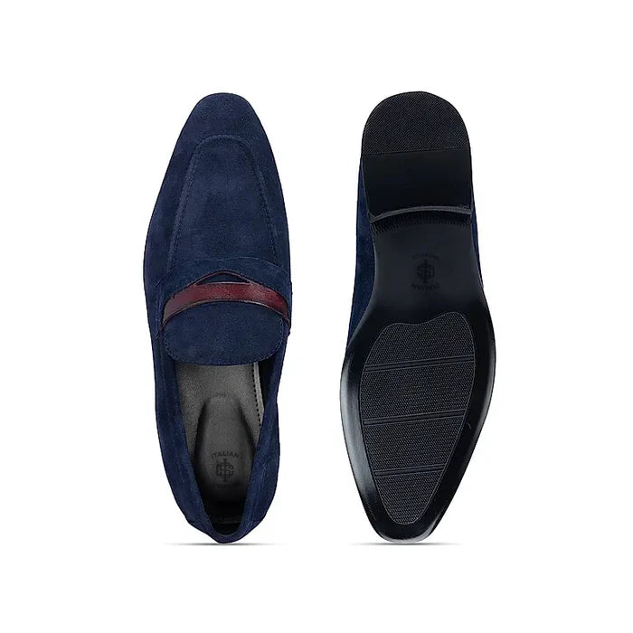 Classic Suede Penny Leather Formal Loafers