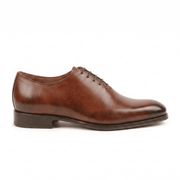 Cognac Wholecut Oxford – Hand-Finished Leather