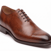 Cognac Wholecut Oxford – Hand-Finished Leather