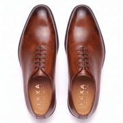 Cognac Wholecut Oxford – Hand-Finished Leather