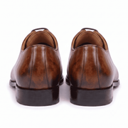 Cognac Wholecut Oxford – Hand-Finished Leather