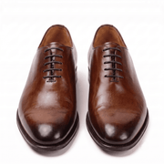 Cognac Wholecut Oxford – Hand-Finished Leather