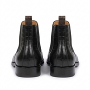 Croc Print Leather & Suede Seville Slip On Chelsea Boots in different color