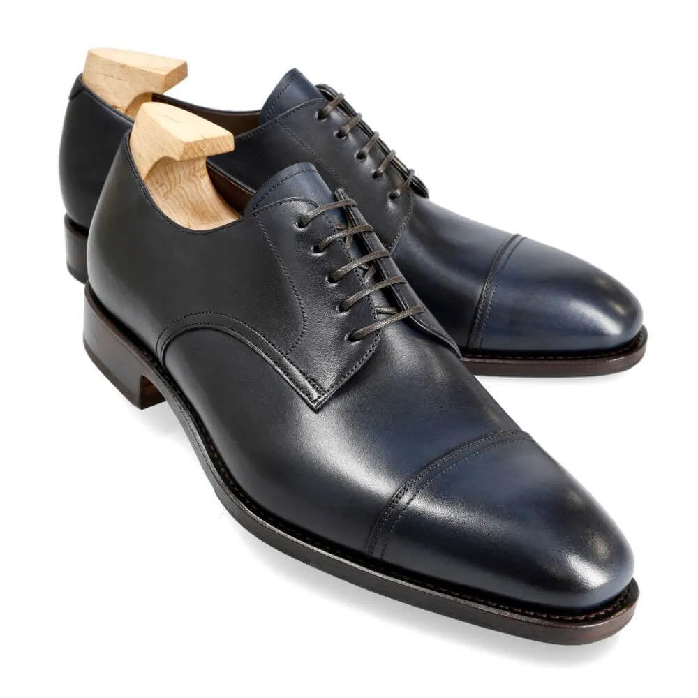 LexaItaliano navy Derby shoes designed for office and formal wear