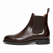 Dark Brown Leather Chelsea Boots for Men