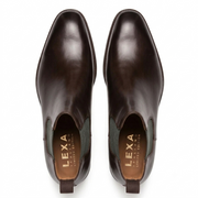 Dark Brown Leather Fenland Slip-On Chelsea Boots